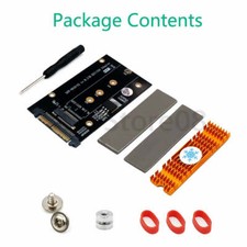 Upgrade Version M.2 NGFF key M SSD to SFF-8639 U.2 Adapter With Heatsink