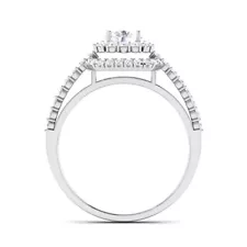 Premium CVD Lab Grown Diamond Ring in 14kt Gold for cocktail or Proposal Ring