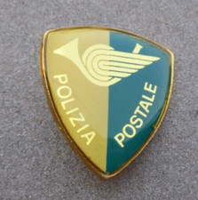 DISTINTIVO Vetrificato a spilla  Polizia Postale  - Polizia di Stato - dismesso
