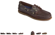 Sperry Top-Sider A/O 2 Eye Amaretto Boat Shoe Men's sizes 7-16 WIDE NEW!!!