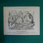 7x10" punch cartoon 1899 ALICE IN BUMBLELAND wonderland , balfour
