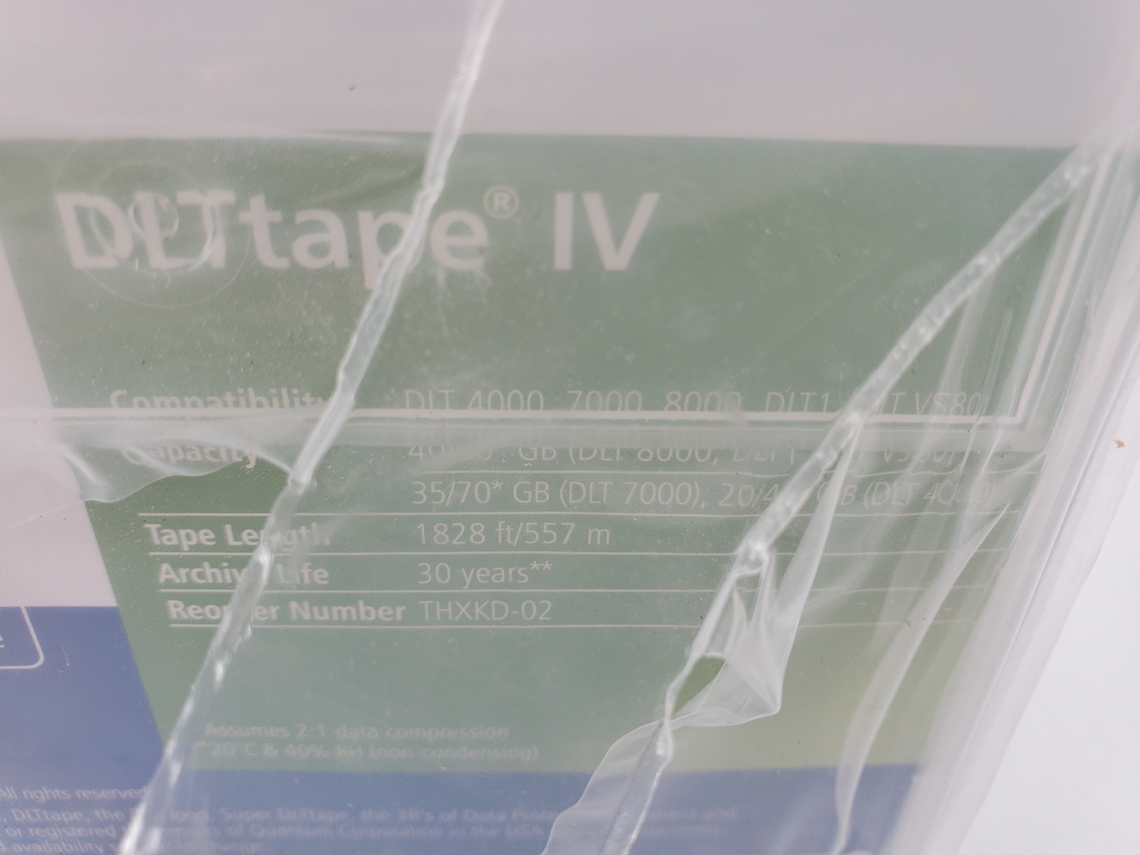 lot of 10 Quantum DLTtape IV 40/80 GB DLT Cartridge Tape THXKD-02 Free Ship