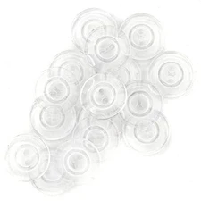  Transparent, 17mm, 16 pcs Inner Buttons, Clear Count 