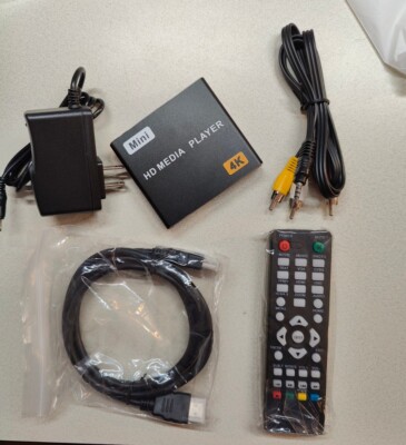 HDMI Media Player Mini Size 4K 1080P Full-HD Digital Media Player