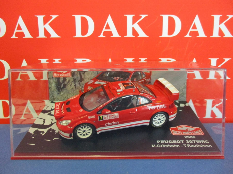 Die cast 1/43 Modellino Auto Peugeot 307 WRC Rally Monte Carlo 2005 M. Gronholm - Immagine 4 di 4