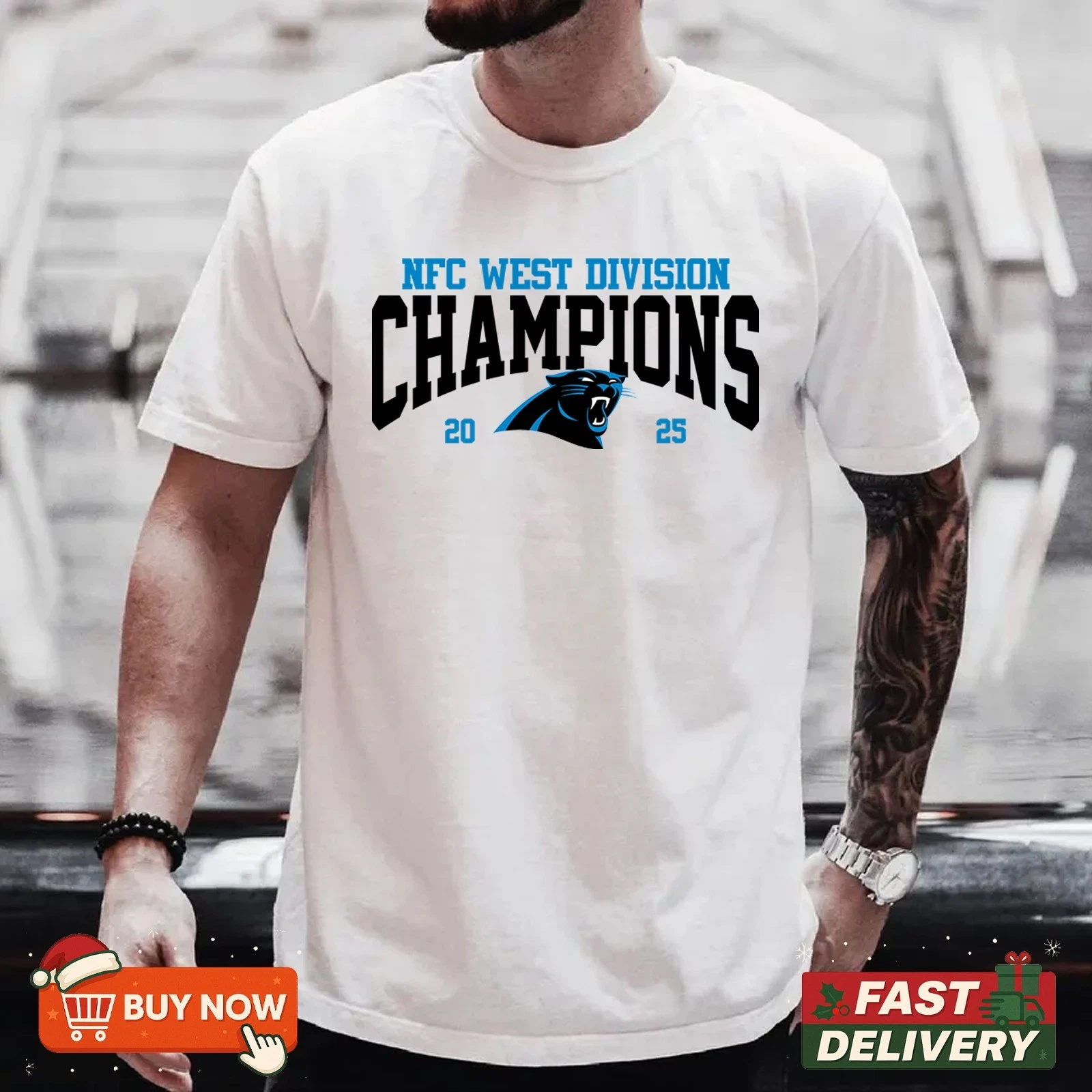 Carolina Panthers NFC West Champions 2025 TShirt