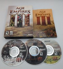 PC Game Age of Empires III Microsoft 3 Disc Set 2005 Video Game Manual Complete