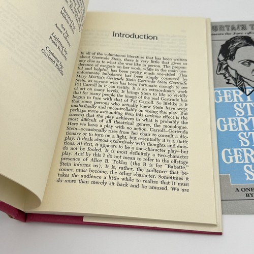 Gertrude Stein One-Character Play Marty Martin 1980 Book Club Edition - Picture 13 of 17