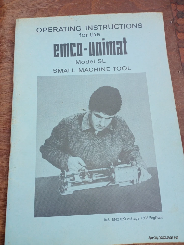 Unimat SL Model DB 200 Vintage Metal Lathe Mill - Image 2 of 4