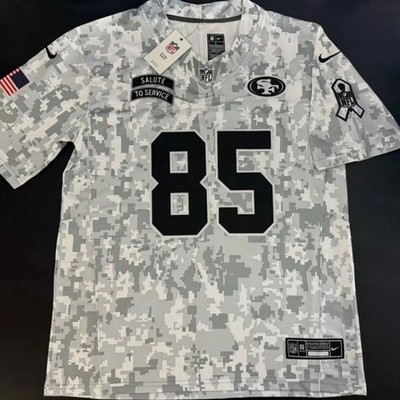 Herren Sport-top Football NFL Trikot Weiß George Kittle #85 Brandneu Gr. S-3XL