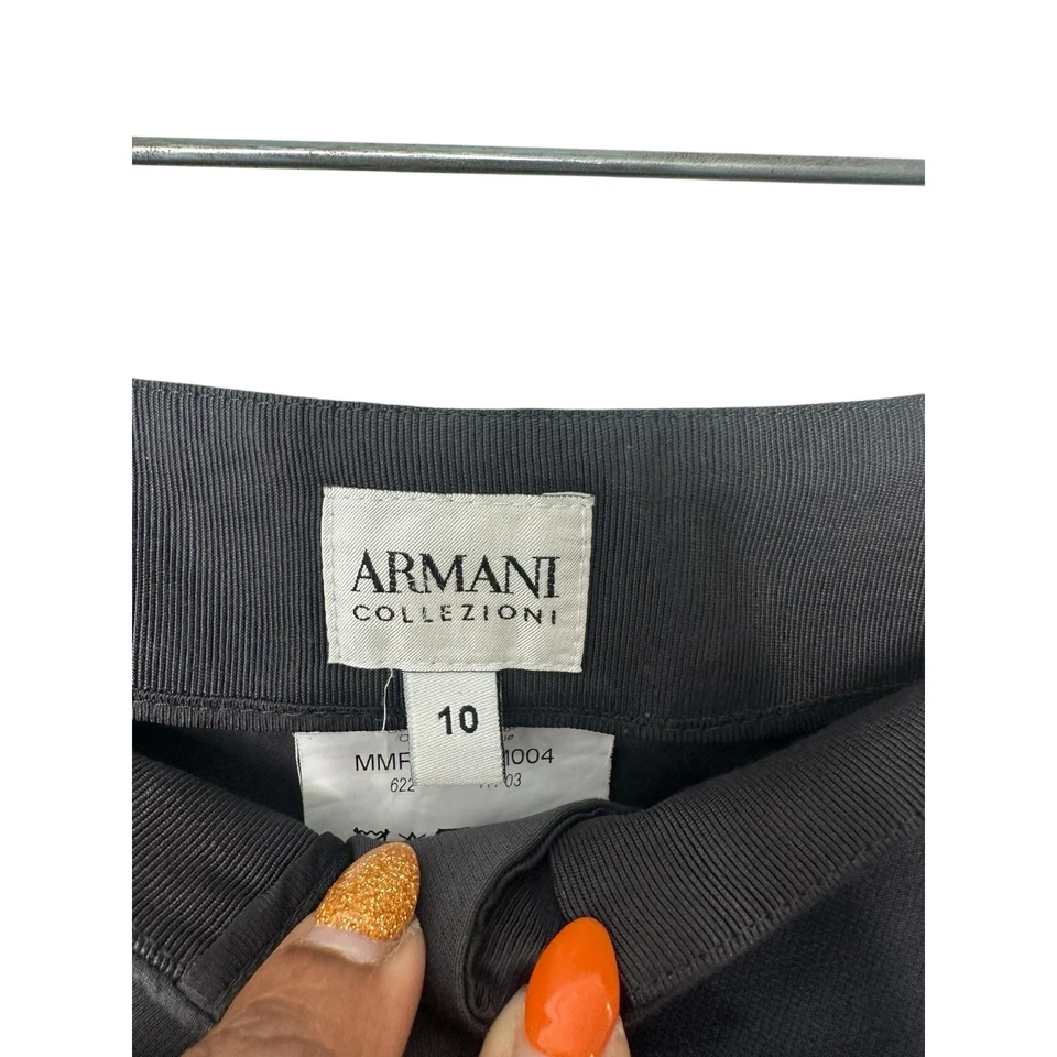 Armani Collezioni Women's Gray Office Business Straight Leg Dress Pant Size 10 - Image 2 of 4