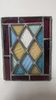 Vintage Tiffany-style Stained Glass Window Panel Leaded Glass
