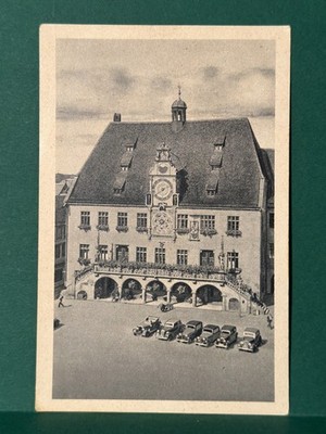 AK, Heilbronn am Neckar, Rathaus, Automobile, ungelaufen