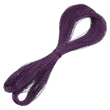 109 Yard Metallic Cord,1mm 0.04inch Black,Dark Purple Ornaments Strings