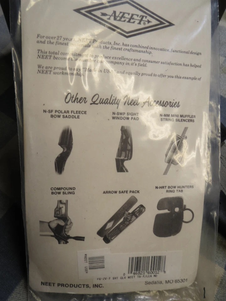 Vintage NEET - Archery Shooting Glove Leather, Camo , Med, BRAND NEW! NOS - Image 4 of 4