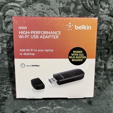 NEW Belkin N300 High Performance Wireless Wi-Fi USB Adapter