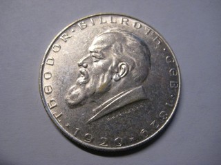 Silbermünze Österreich 2 Schilling 1929 Theodor Billroth unzirkuliert