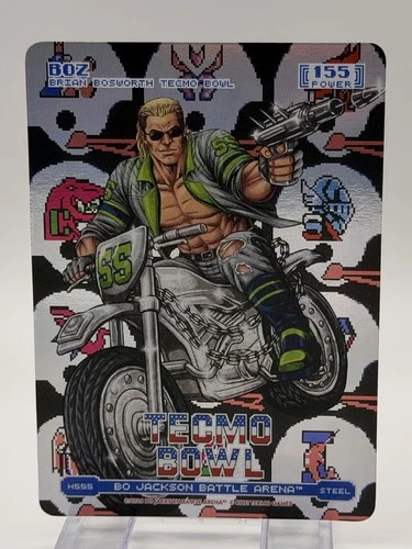 Bo Jackson Battle Arena Tecmo Bowl Boz Helmets Battlefoil Steel Brian Bosworth