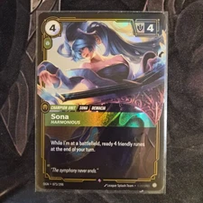 FOIL Riftbound Sona Card OGN 073/298 English League of Legends