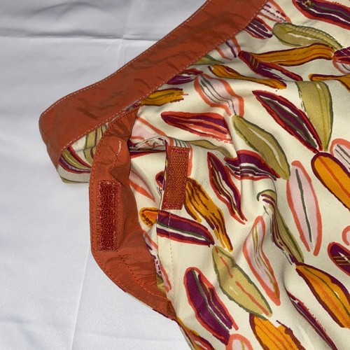 SPF Tropical Feather Skirt Size 6 AVENTURA Orange Travel Beach Coastal Abstract - Picture 11 of 12