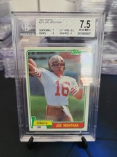 1981 TOPPS JOE MONTANA #216 ROOKIE RC BGS 7.5