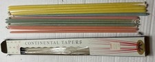 Vintage Columbia Continental Tapers Pastel Candles 12 Mixed Colors in Box