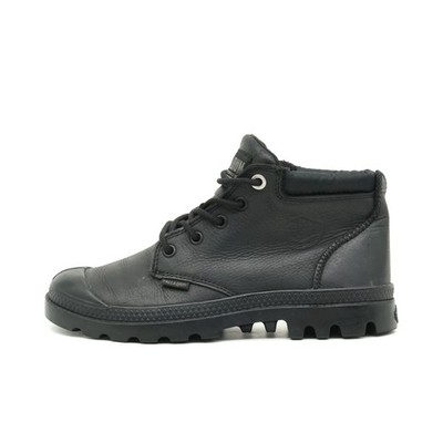 Palladium Damen 97229-010-M Schnürboots Schwarz Leder Boots Stiefeletten EU 37