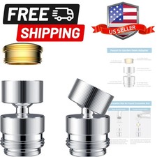 Sink Faucet to Garden Hose Adapter, 360-Degree Swivel 55/64 Inch Female Threa...