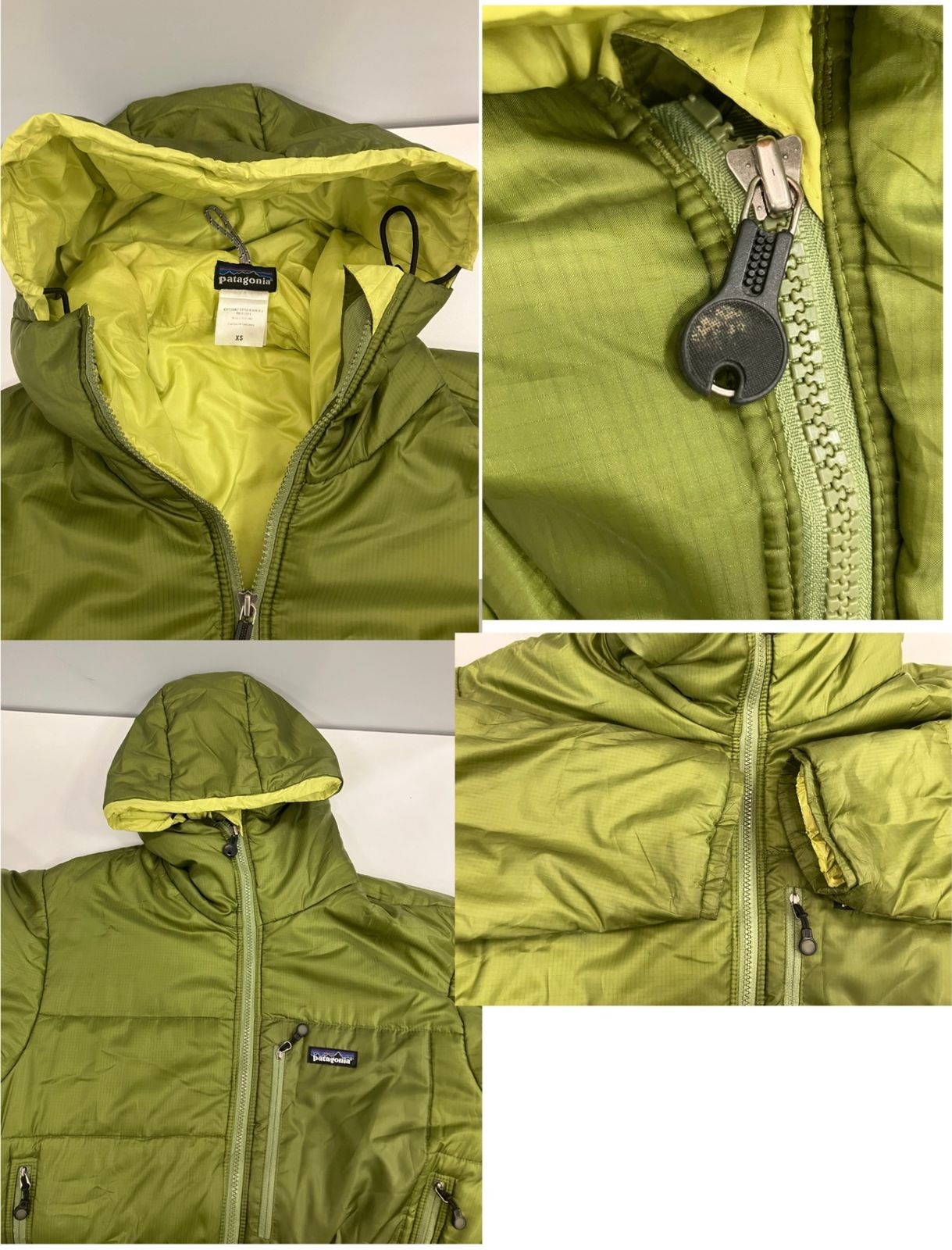 Patagonia DAS Parka XS Green 2004 Vintage Sprout Fleece Used From Japan thumbnail 4