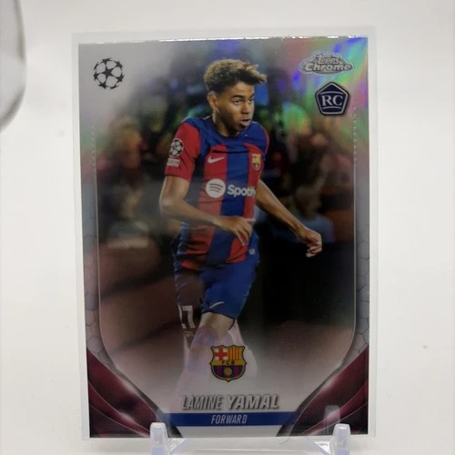 2023-24 Topps Chrome UEFA Lamine Yamal #64 RC Rookie Refractor Mint