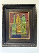 PAINTING CUBISM ABSTRACT MODERNIST MID CENTURY FAMOUS LISTED 1960'S Filipino