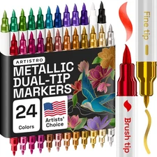 Dual Tip Acrylic Paint Markers - Easy for All Ages & Levels Acrylic Paint Pen...