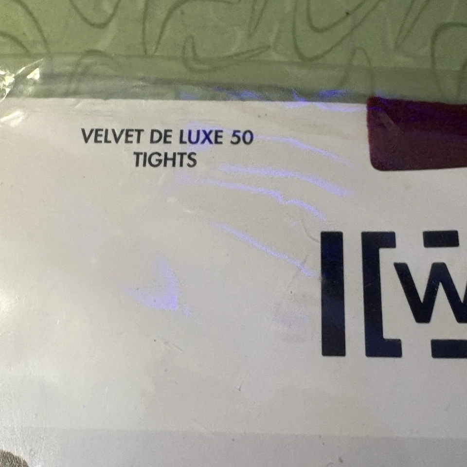 Medias Wolford Velvet De Luxe 50 Talla S Anémona (Púrpura) 10687 Nuevas Selladas Foto 2 de 4