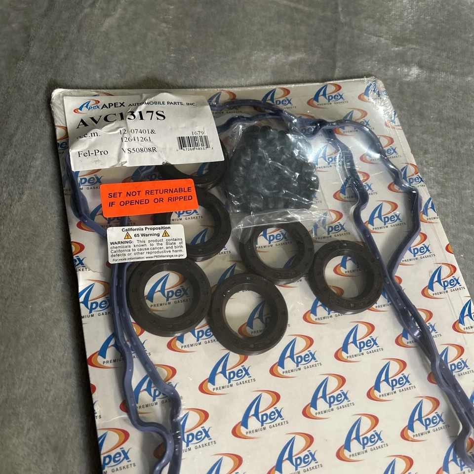 Juego de juntas de cubierta de válvula AVC1317S APEX para Chevy Buick Enclave Impala Limited GMC Foto 3 de 4