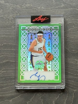2026 Leaf NBA Metal St Patrick s Day Austin Reeves Encased Auto /10 LA Lakers