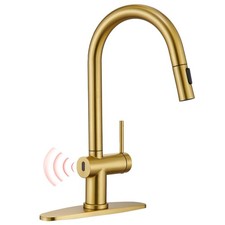 Touchless Kitchen Faucet with Pull-Down Sprayer, Single Handle Smart Motion S...