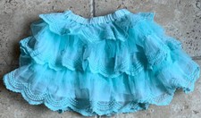 Matilda Jane Girls Size 6 Tutu Tuffle Skirt Aqua Blue