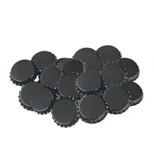 10,000 Black Crown Caps Standard 26.5 Size Soda Mead Beer Bottles Lined NEW 