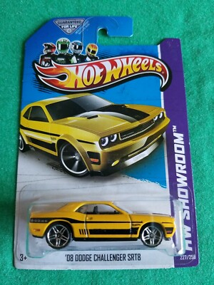 2013 Hot Wheels 08 DODGE CHALLENGER SRT8 Yellow 227/250 EXCELLENT