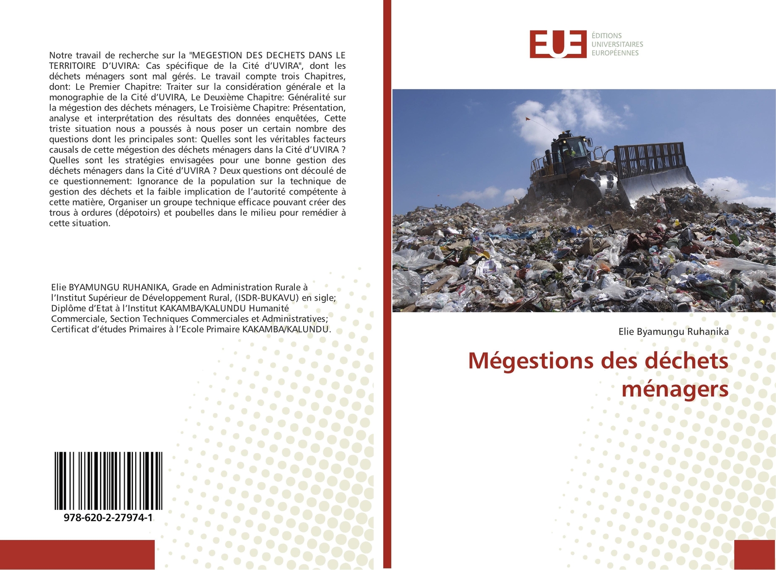 Thumbnail - Mégestions Des Déchets Ménagers Elie Byamungu Ruhanika Taschenbuch