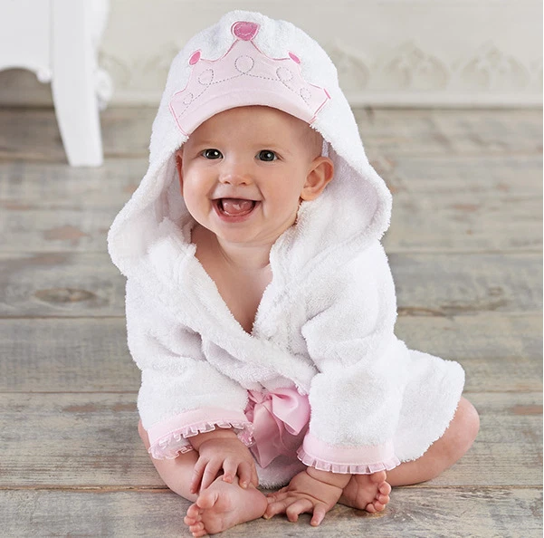 Baby Infant Hooded Towels Bath Robe Beach Cover Ups Bath Hooded Towel - image 3 of 4
