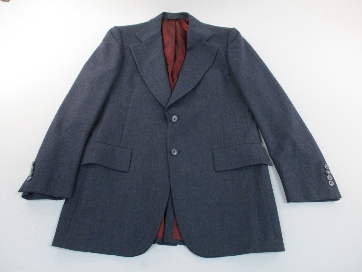 Christian Dior Hart Schaffner Marx Navy Mens Blazer 40 Long