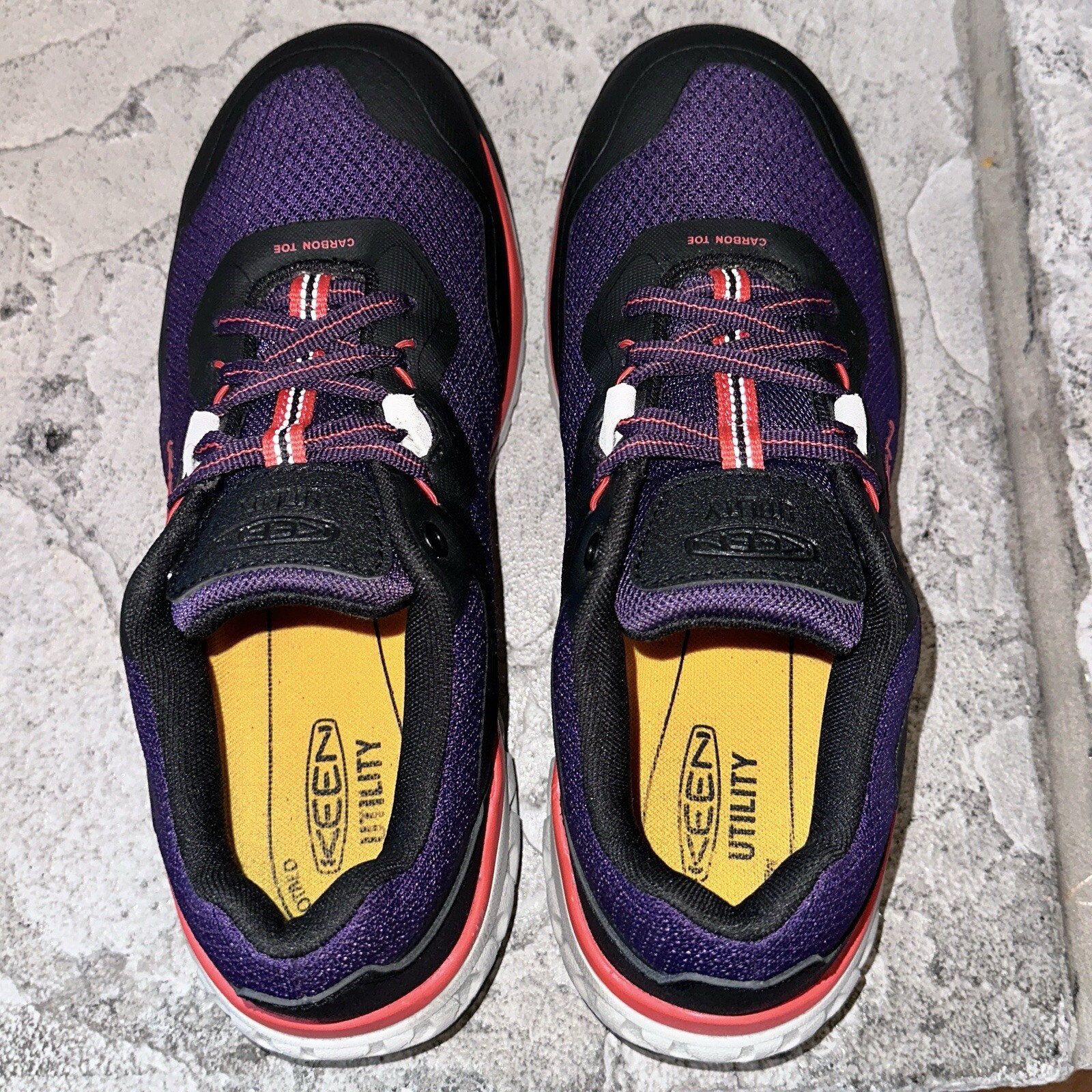 Scarpe sneakers Keen F2413 18 Utility punta carbonio viola nere quasi come nuove 10 donna
