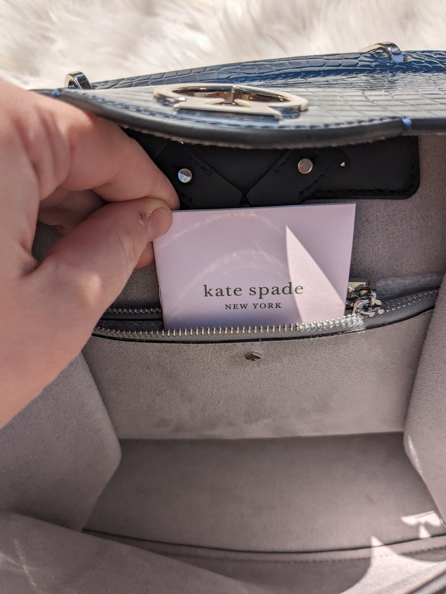 Kate Spade NWT Romy Croc-embossed Colorblock Backpack Purse Black Tote Bag $468 Kate Spade NWT Romy Croc-embossed Colorblock Backpack Purse  main image 3
