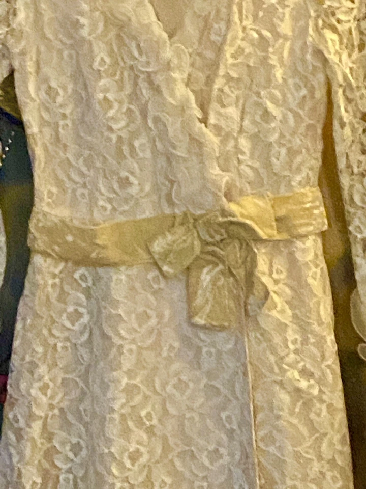 Mini Vestido Vintage Años 60 Encaje ¡Inmaculado Estado! Foto 2 de 4