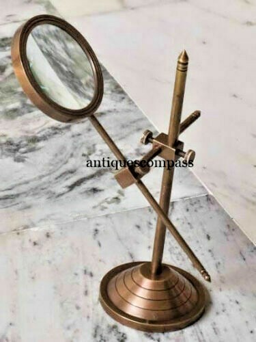 Natürliche Handwerkskunst Messingrand-Hornlupe für Nautische Geschenke zu Günsti
