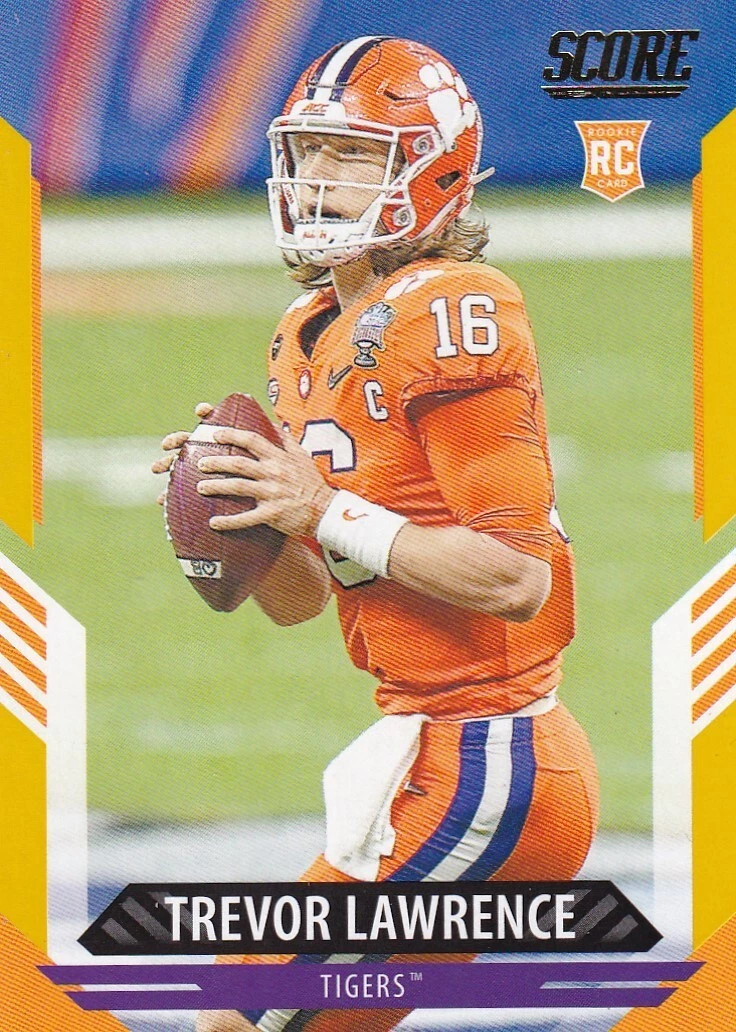 Trevor Lawrence Panini Score #301 Gold
