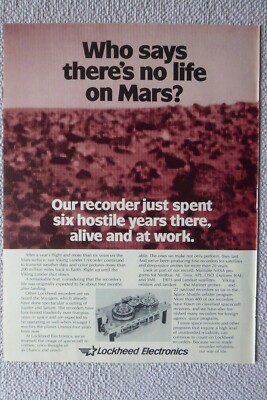 1/1983 PUB LOCKHEED ELECTRONICS MARS VIKING LANDER I RECORDER ORIGINAL ANZEIGE
