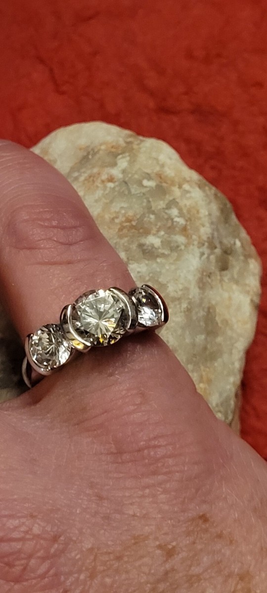Bague En Argent 925 - Taille 57 (18,1 Mm) - Occasion