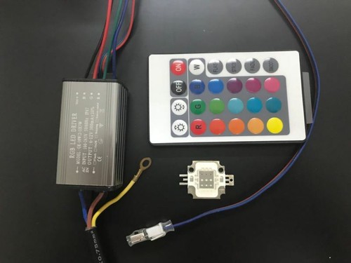 RGB led chip+RGB driver 10W/20W/30W/50W/100W with sensor+24Key remote control - Picture 23 of 27